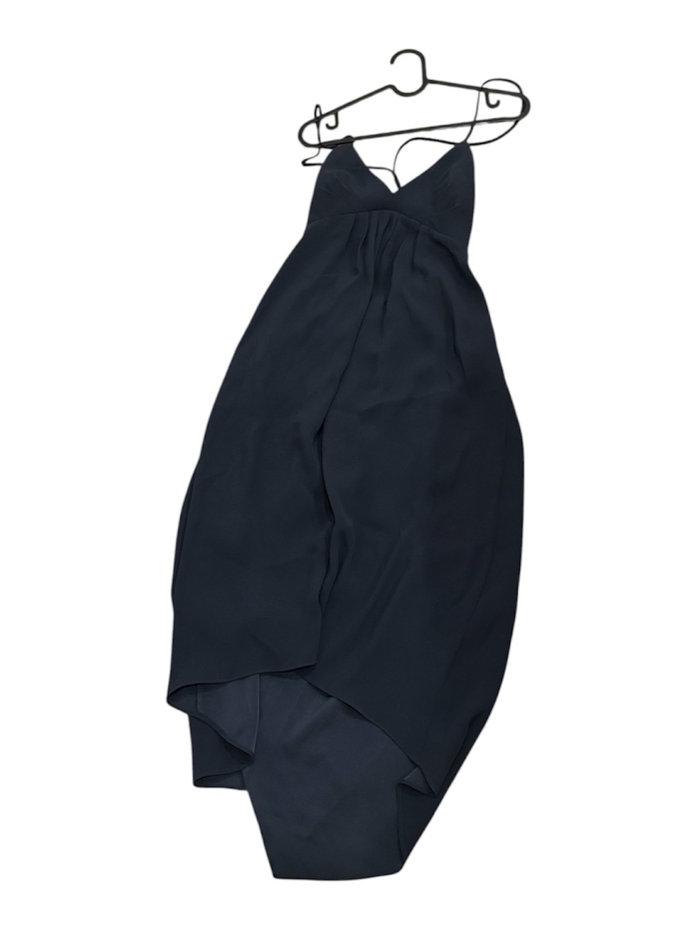 Aritzia Navy High-Low Spaghetti Strap Dress